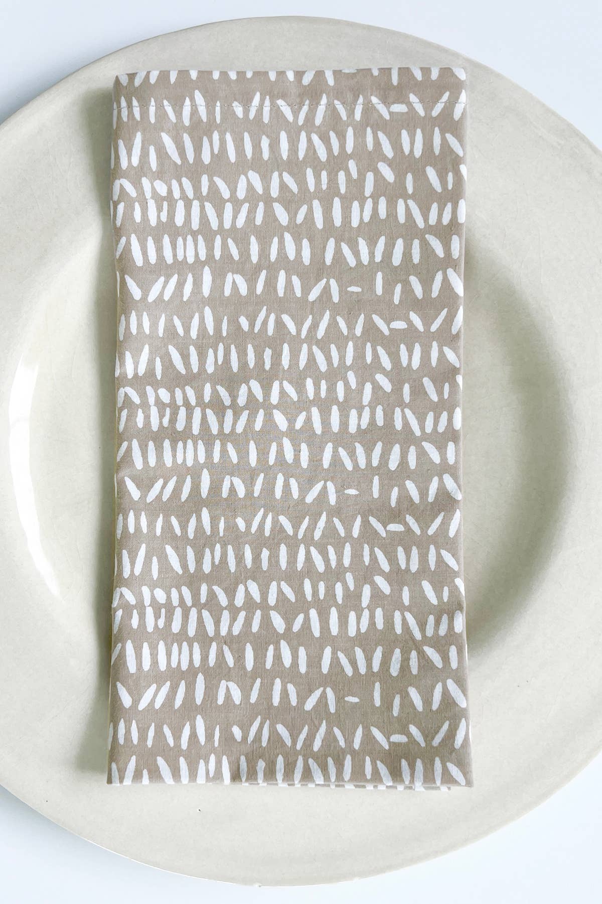 Napkins (Set of 4): Grasses Moss/Hunter - PMA Store at the Portland Museum of Art, Maine