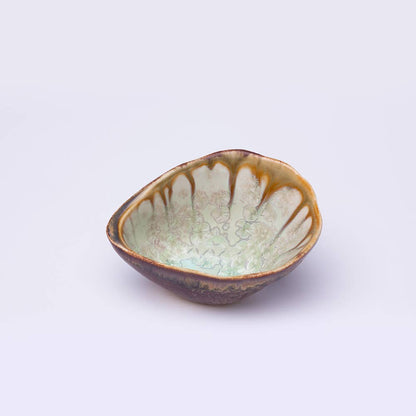 Alison Evans Ceramics - Oyster Sauce Bowl: Mint& Charcoal - PMA Store at the Portland Museum of Art, Maine