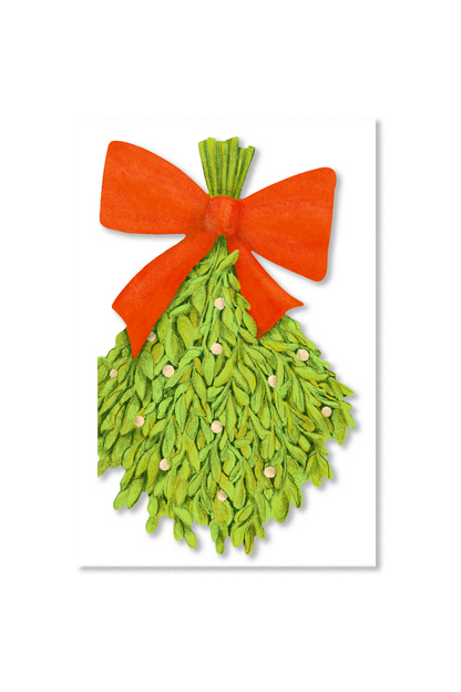 Avery Reed - Mistletoe Die-Cut Greeting Card