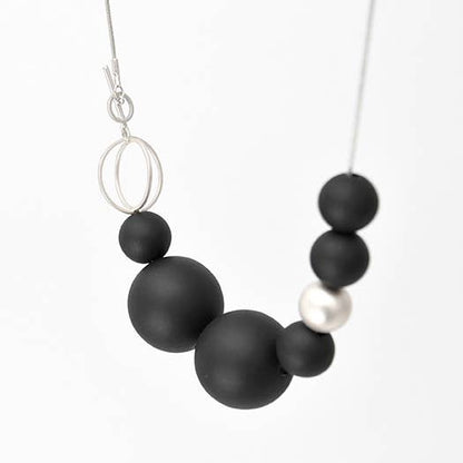 Pursuits - Orbits Necklace: Silver Aqua