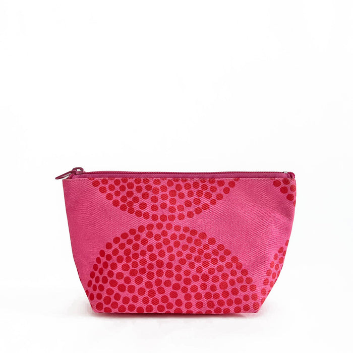 See Design - Travel Pouch Small: Big Smudge Dot Pink/Orange