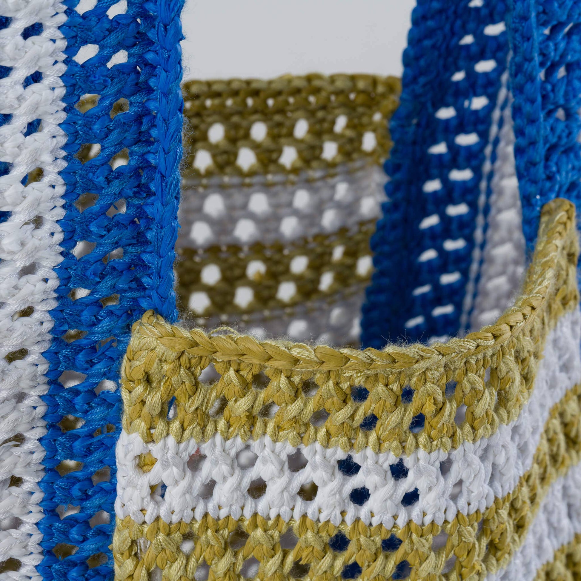 Stripe Mini Raffia Bag: Kelly Lilac - PMA Store at the Portland Museum of Art, Maine