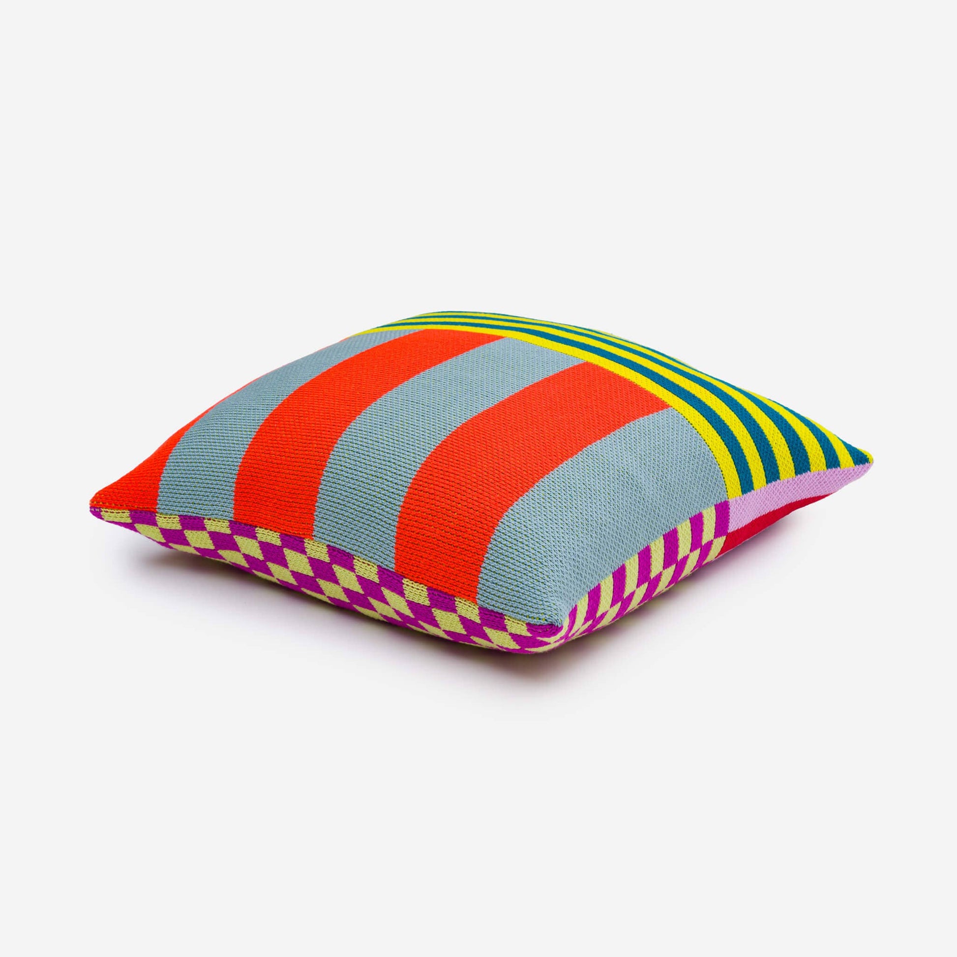 Pattern Patch Pillow Cover: Multi 1 - PMA Store at the Portland Museum of Art, Maine