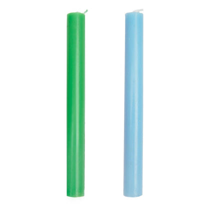Green & Blue Taper Candle | POS | Summer | Gifts | - PMA Store at the Portland Museum of Art, Maine