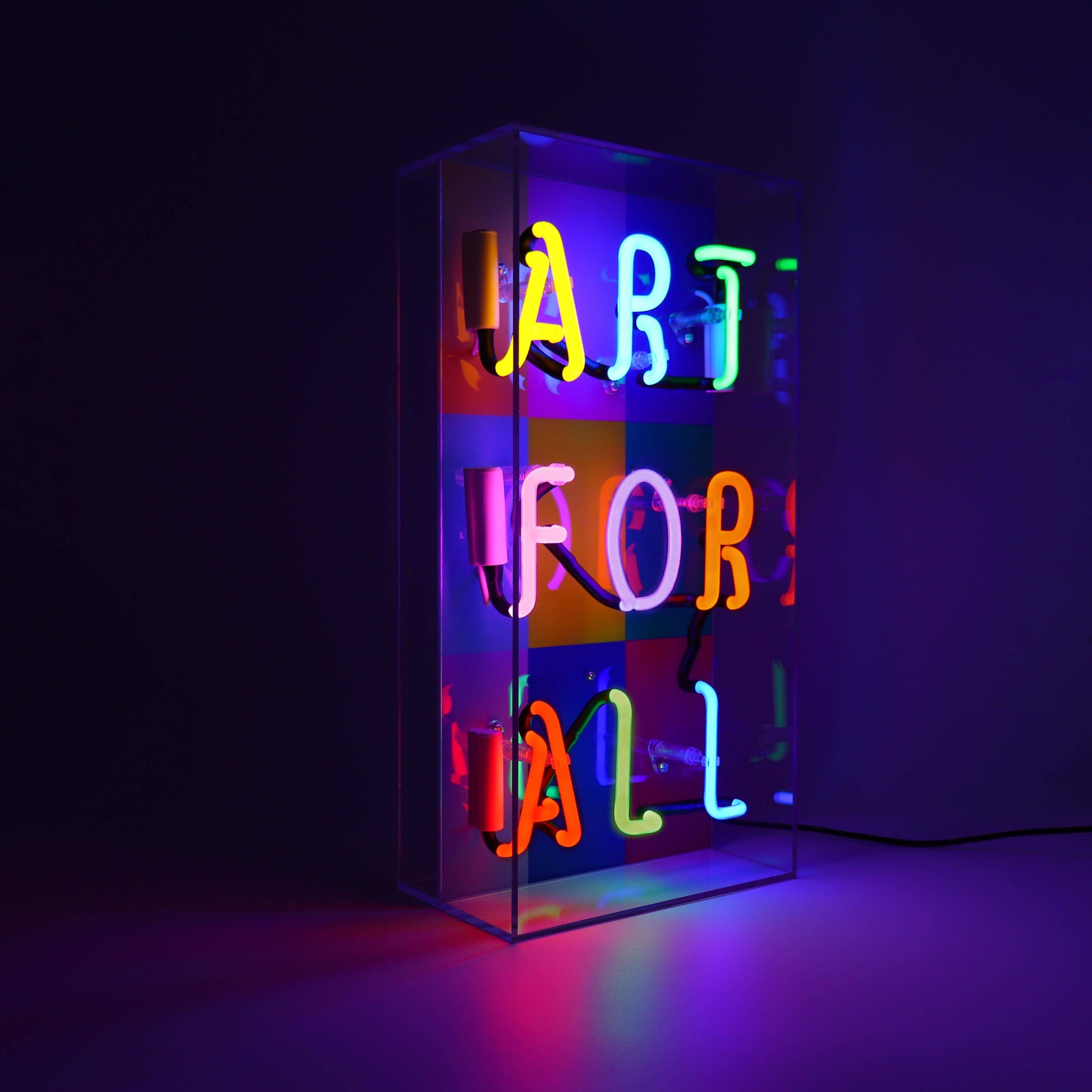 Locomocean - 'Art For All' Glass Neon Sign - PMA Store at the Portland Museum of Art, Maine