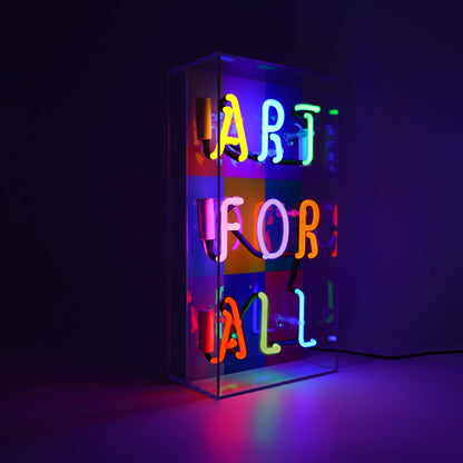 Locomocean - 'Art For All' Glass Neon Sign - PMA Store at the Portland Museum of Art, Maine