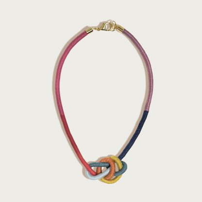 SASHA - Petit Water Bowline Rainbow Necklace