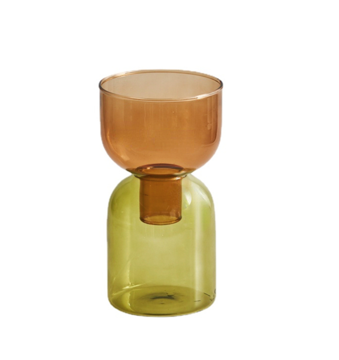 Two Way Terrarium Hydroponic Plant Vase / Candle Holder: Orange-Lilac - PMA Store at the Portland Museum of Art, Maine