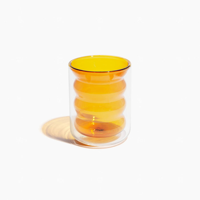 Poketo - Double Wall Groovy Cup: #20531 Blue - PMA Store at the Portland Museum of Art, Maine