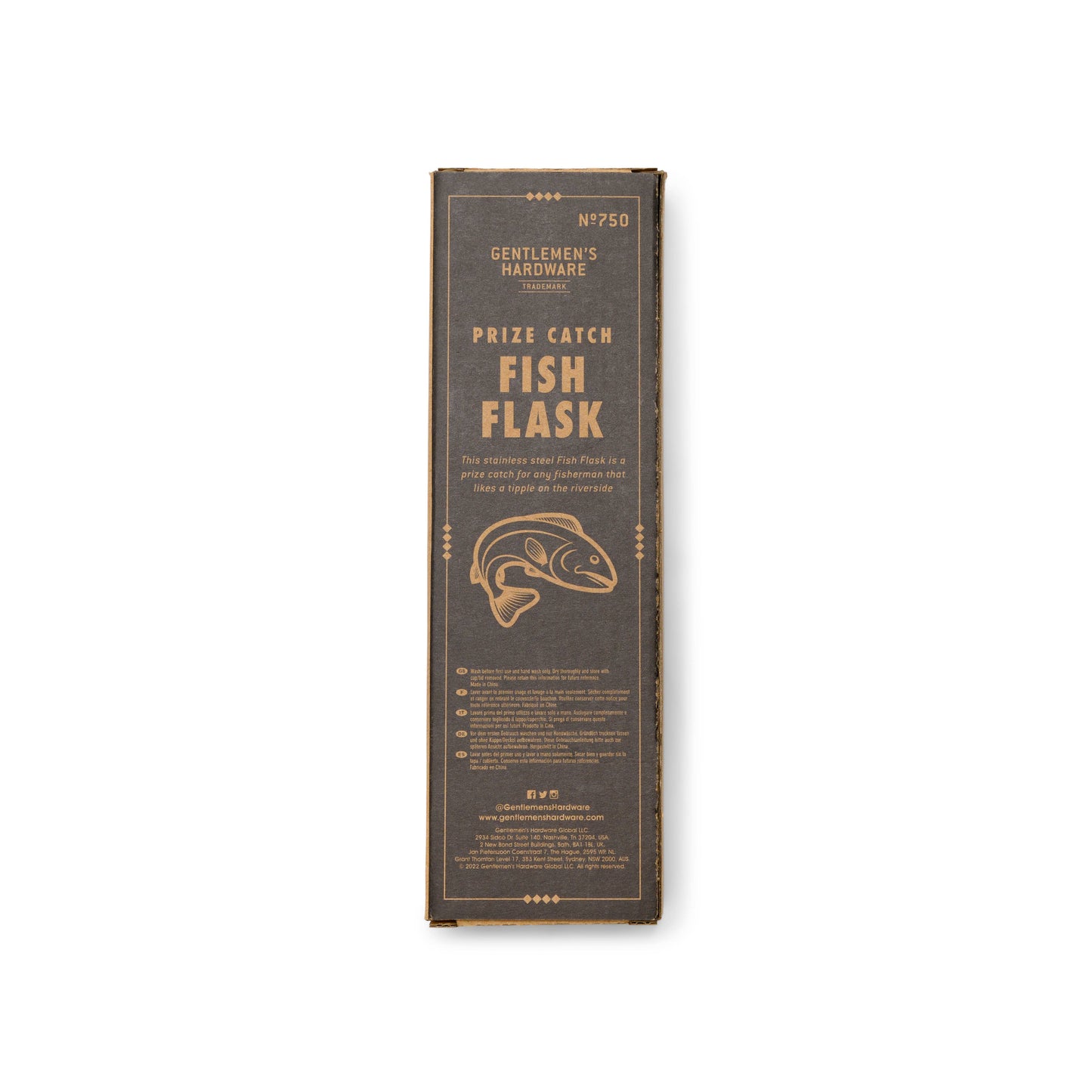 Gentlemen's Hardware - Fish Hip Flask - PMA Store at the Portland Museum of Art, Maine