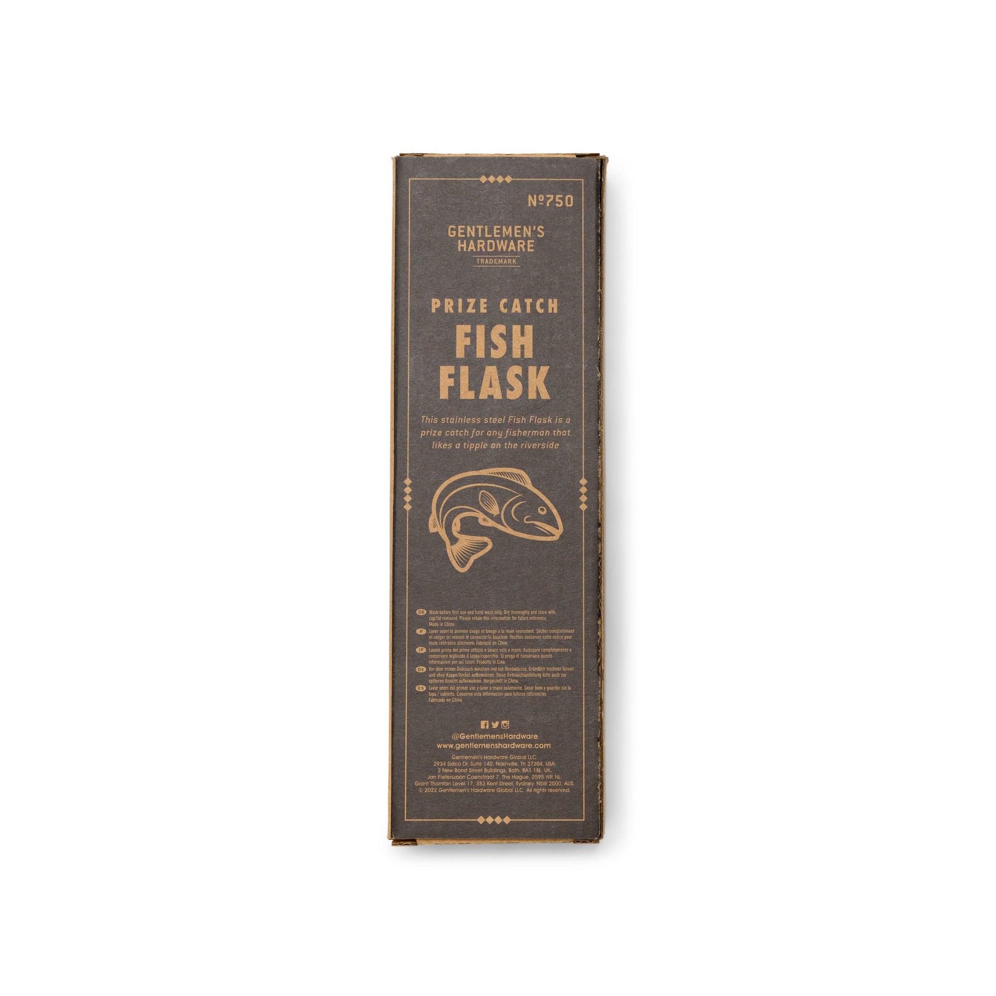 Gentlemen's Hardware - Fish Hip Flask - PMA Store at the Portland Museum of Art, Maine