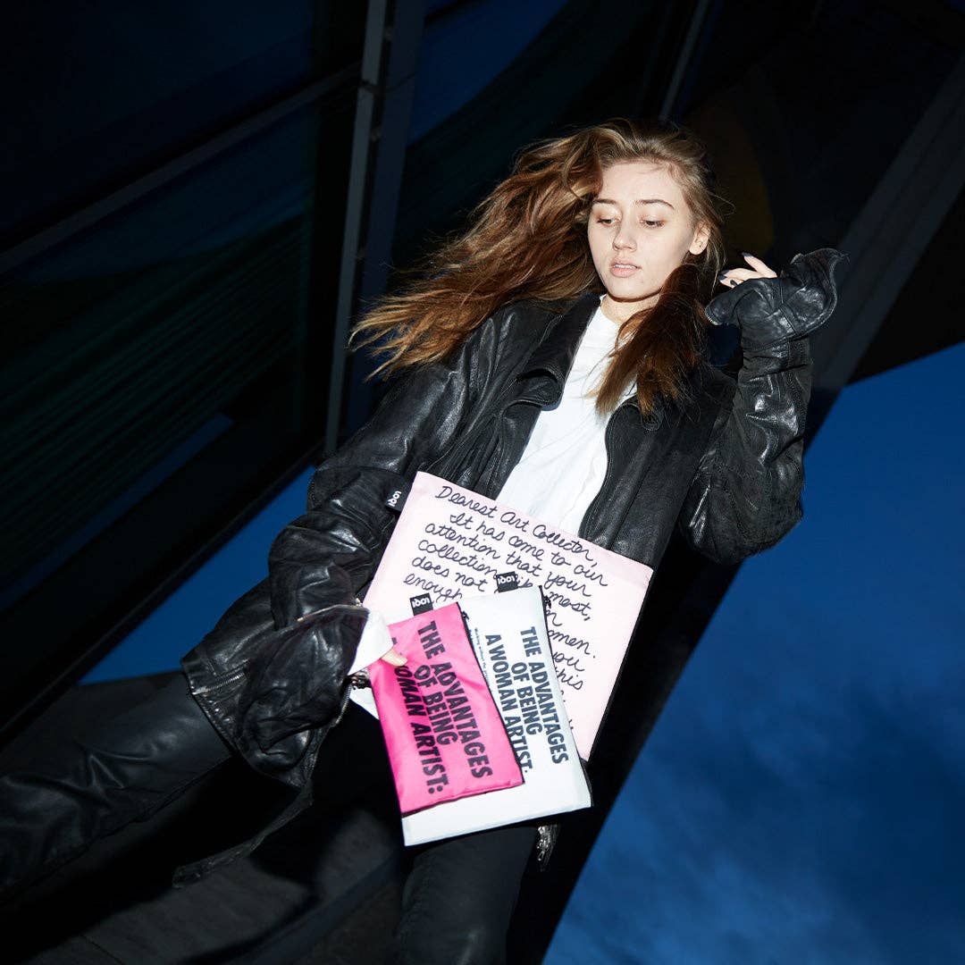 GUERRILLA GIRLS Recycled Zip Pockets - PMA Store at the Portland Museum of Art, Maine