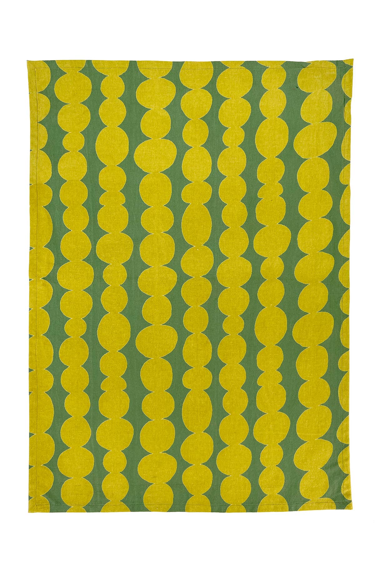 See Design - Tea Towels (Set of 2): Small Totem Aqua/Citron - PMA Store at the Portland Museum of Art, Maine