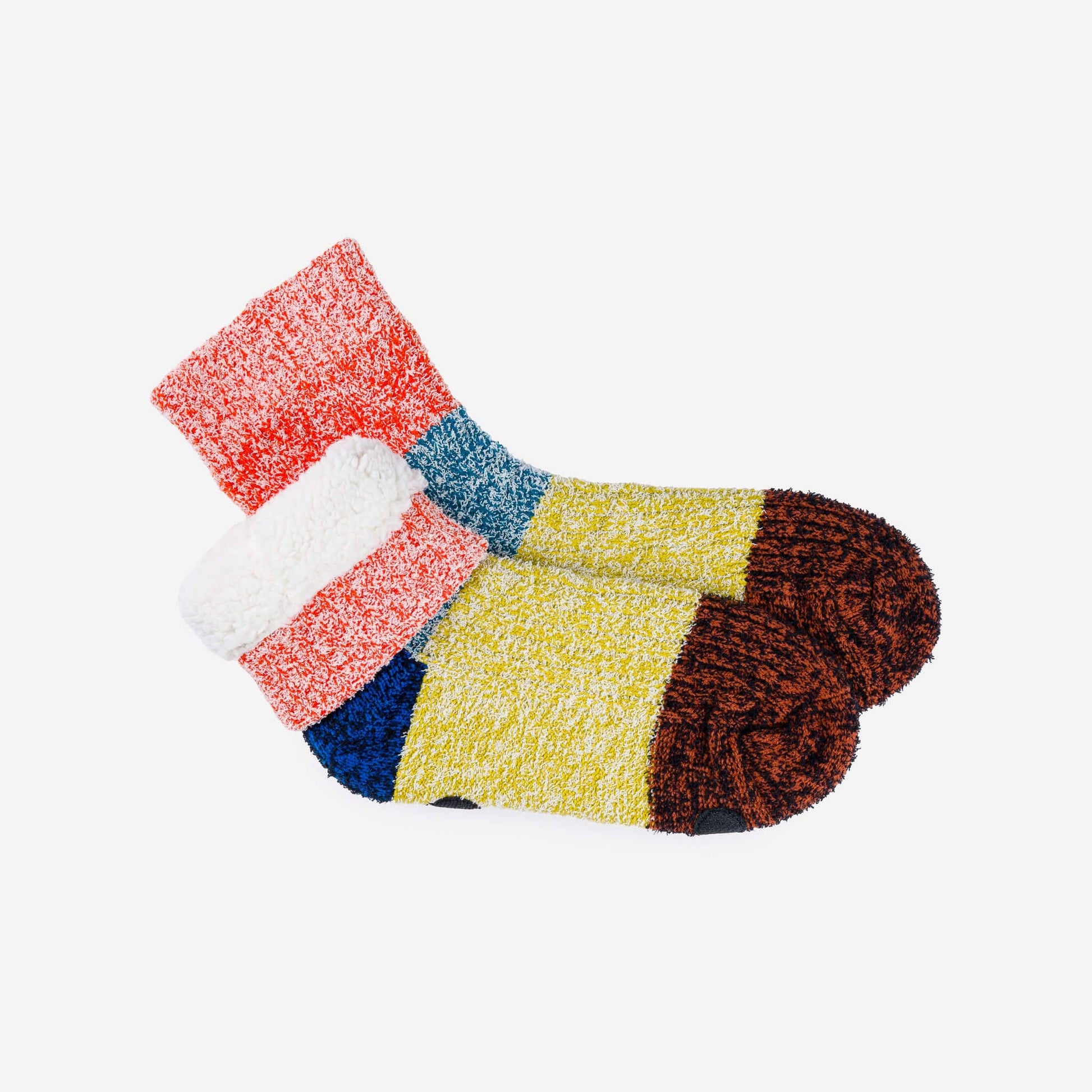 Color Band House Socks: Poppy Teal / S/M - W 6-9<br>M 5-7.5 - PMA Store at the Portland Museum of Art, Maine