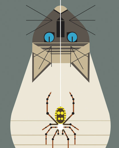 Pomegranate - Charley Harper: Along Came a Spider Bookmark - PMA Store at the Portland Museum of Art, Maine