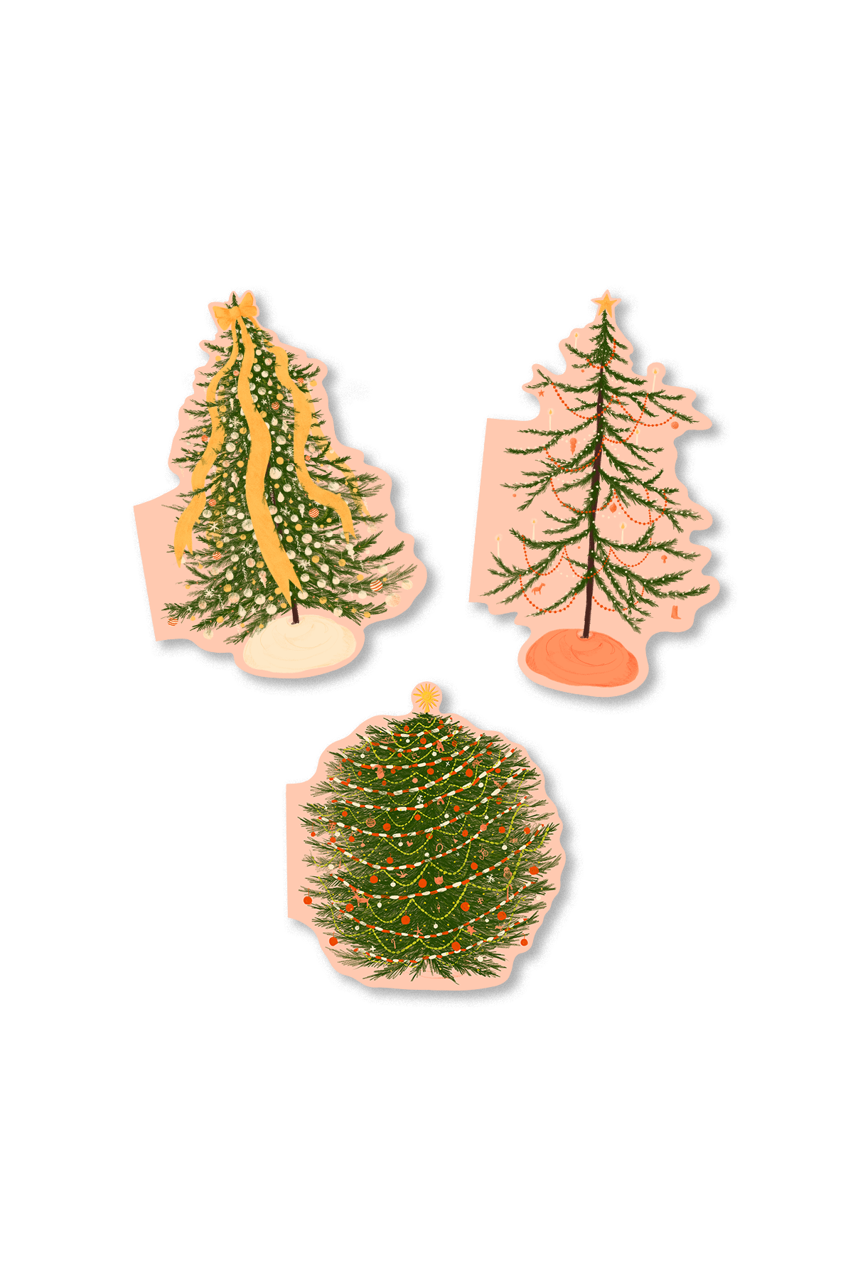 Avery Reed - Christmas Tree Personality Test Greeting Card Set | Set of 6