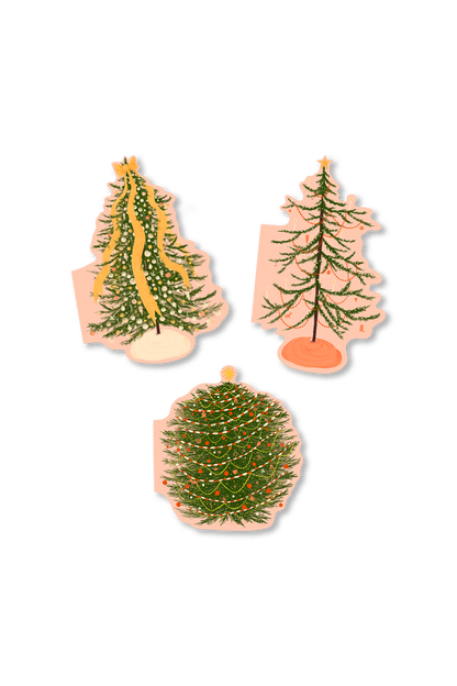 Avery Reed - Christmas Tree Personality Test Greeting Card Set | Set of 6