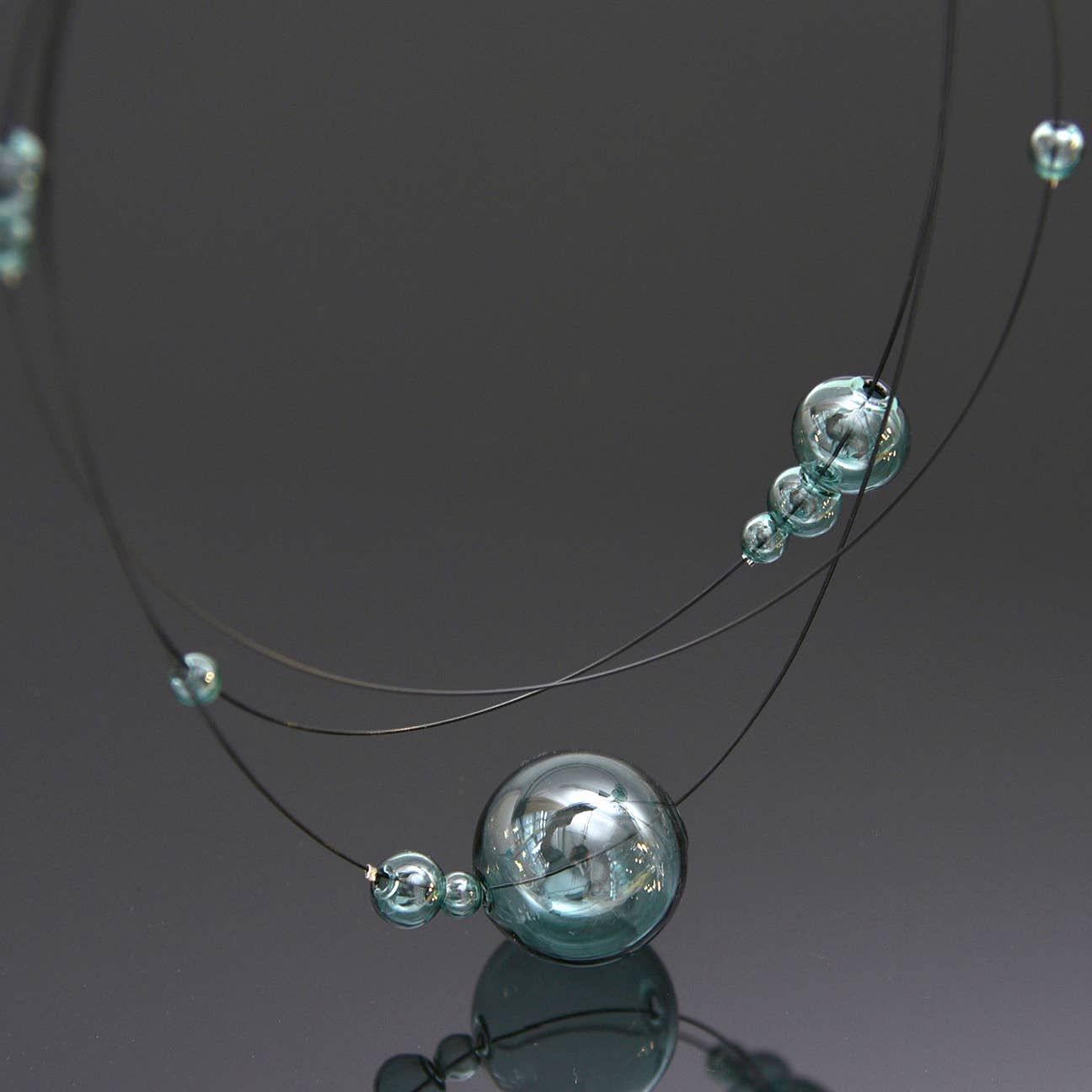 Pursuits - Cumulus Necklace: Silver Aqua