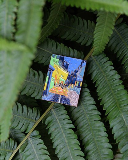 Pin Museum - Café Terrace at Night • Enamel Pin