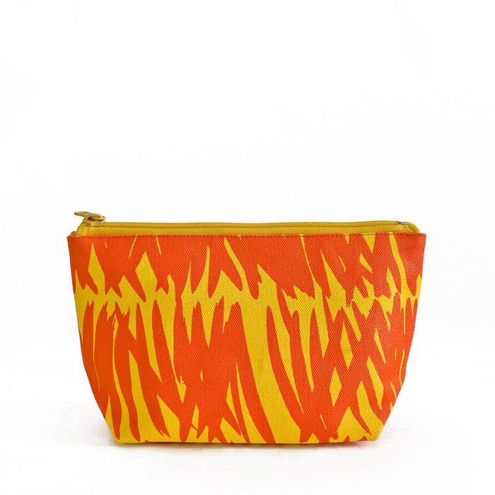 See Design - Travel Pouch Small: Grasses Orange/Yellow