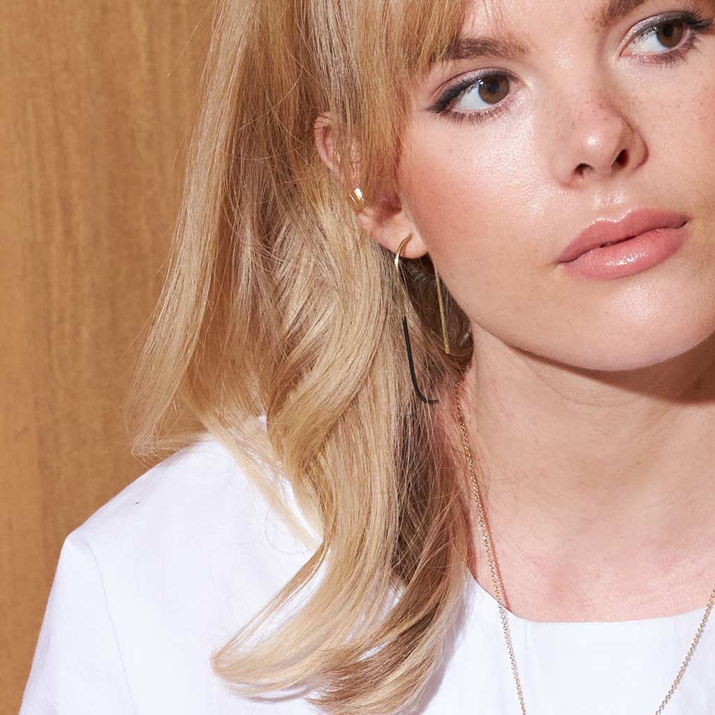 MULXIPLY - Loop Hook Statement Earrings - Ombre - PMA Store at the Portland Museum of Art, Maine