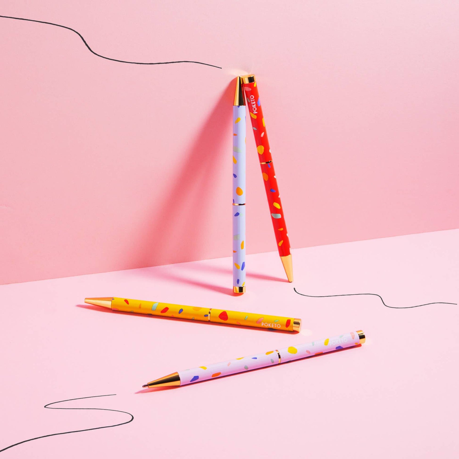 Poketo - Pattern Twist Pen: Set of 4 - PMA Store at the Portland Museum of Art, Maine