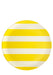 Xenia Taler - 'Cabana' Yellow Stripe Dinner Plate - Set of 4: Ship inside gift box - PMA Store at the Portland Museum of Art, Maine
