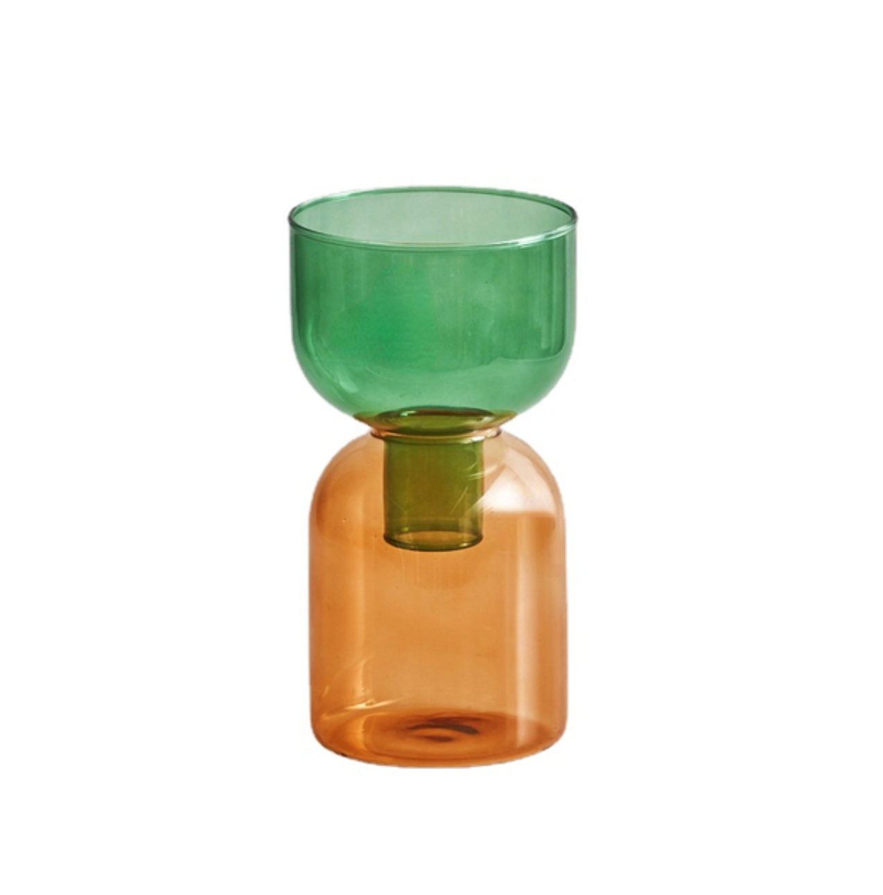 Two Way Terrarium Hydroponic Plant Vase / Candle Holder: Orange-Lilac - PMA Store at the Portland Museum of Art, Maine