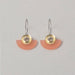 NEW Blok Earrings - Color: Turquoise and Gold Rose Mirror - PMA Store at the Portland Museum of Art, Maine