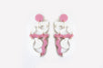 Ecoresin Squiggle Mania Earrings: Nude Solar - PMA Store at the Portland Museum of Art, Maine