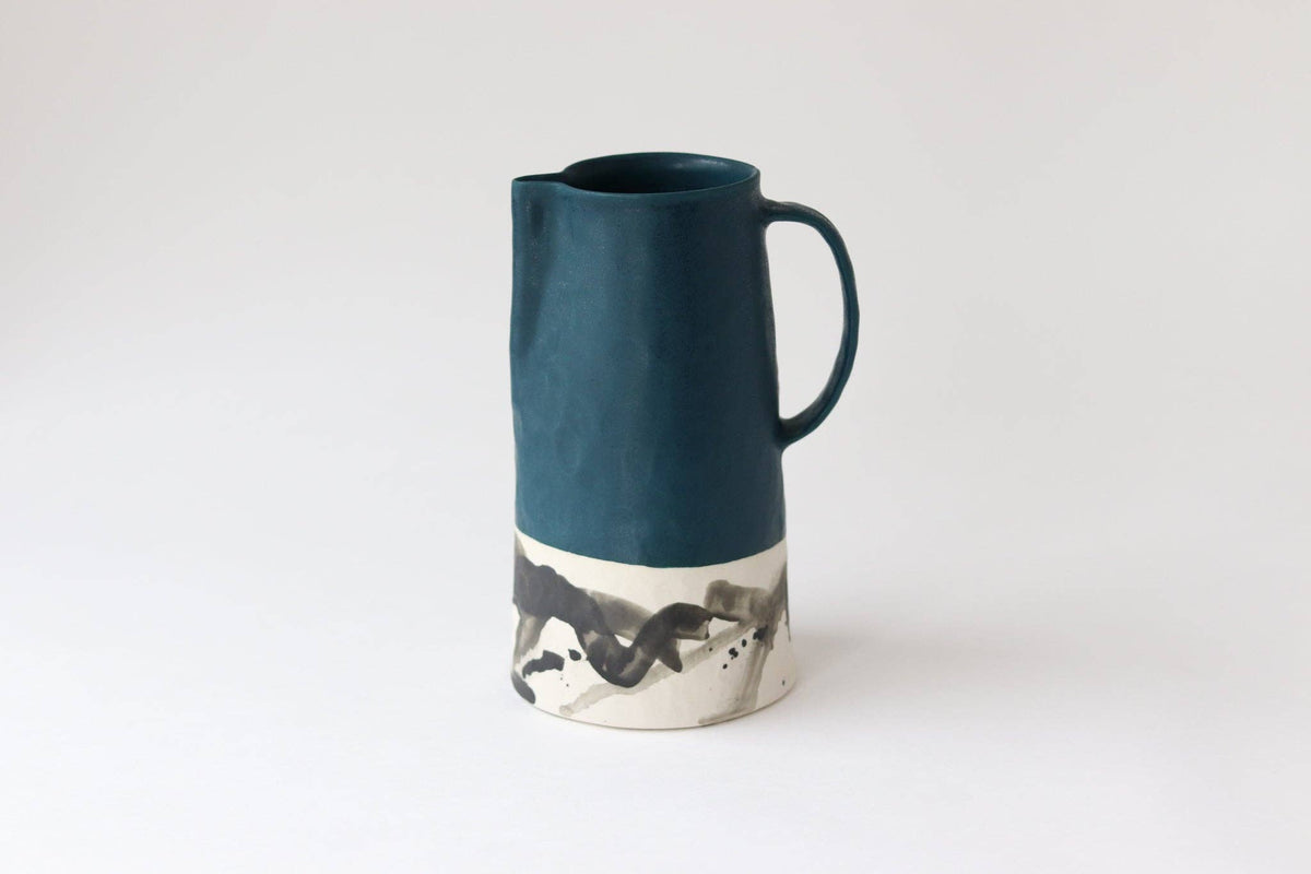 Elizabeth Benotti Ceramics - Splatter Pitcher: Daybreak - PMA Store at the Portland Museum of Art, Maine