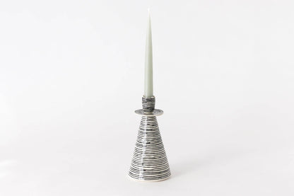 Elizabeth Benotti Ceramics - Everyday Pinched Candlestick Holder: Daybreak / Short - PMA Store at the Portland Museum of Art, Maine