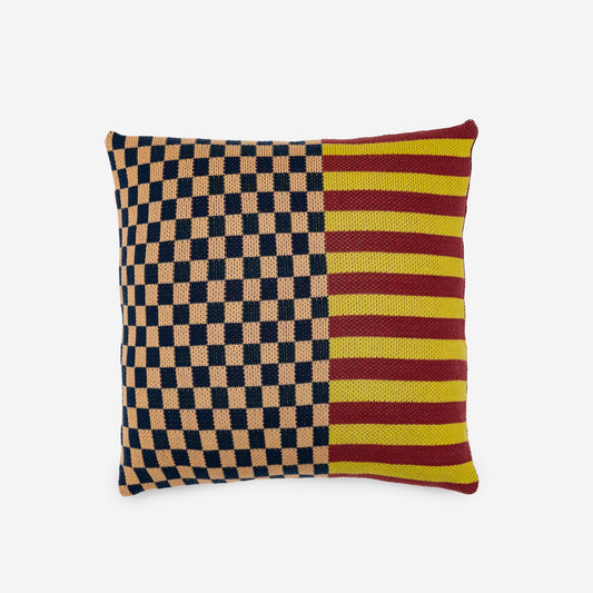 Pattern Patch Pillow Cover: Multi 2 - PMA Store at the Portland Museum of Art, Maine