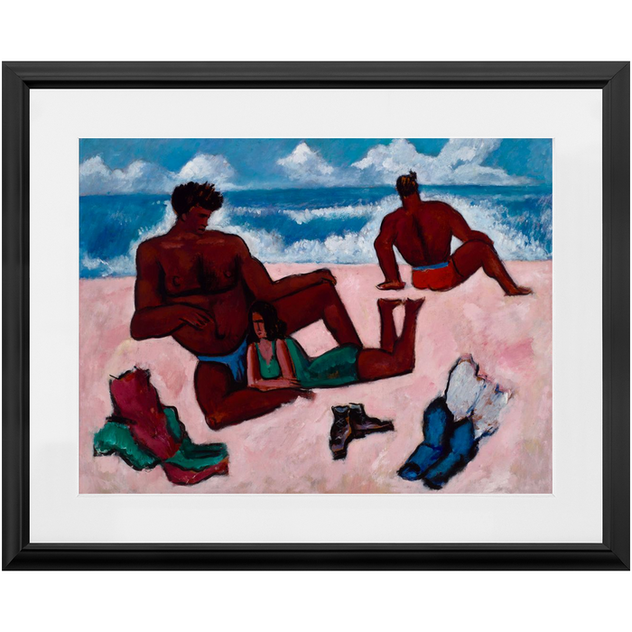 Marsden Hartley (United States, 1877 – 1943), On the Beach, 1940–1941, Premium Framed Print