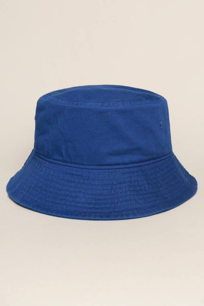 Fashion City - Solid Color Cotton Bucket Fisherman Hats: GREENTEA / S/M
