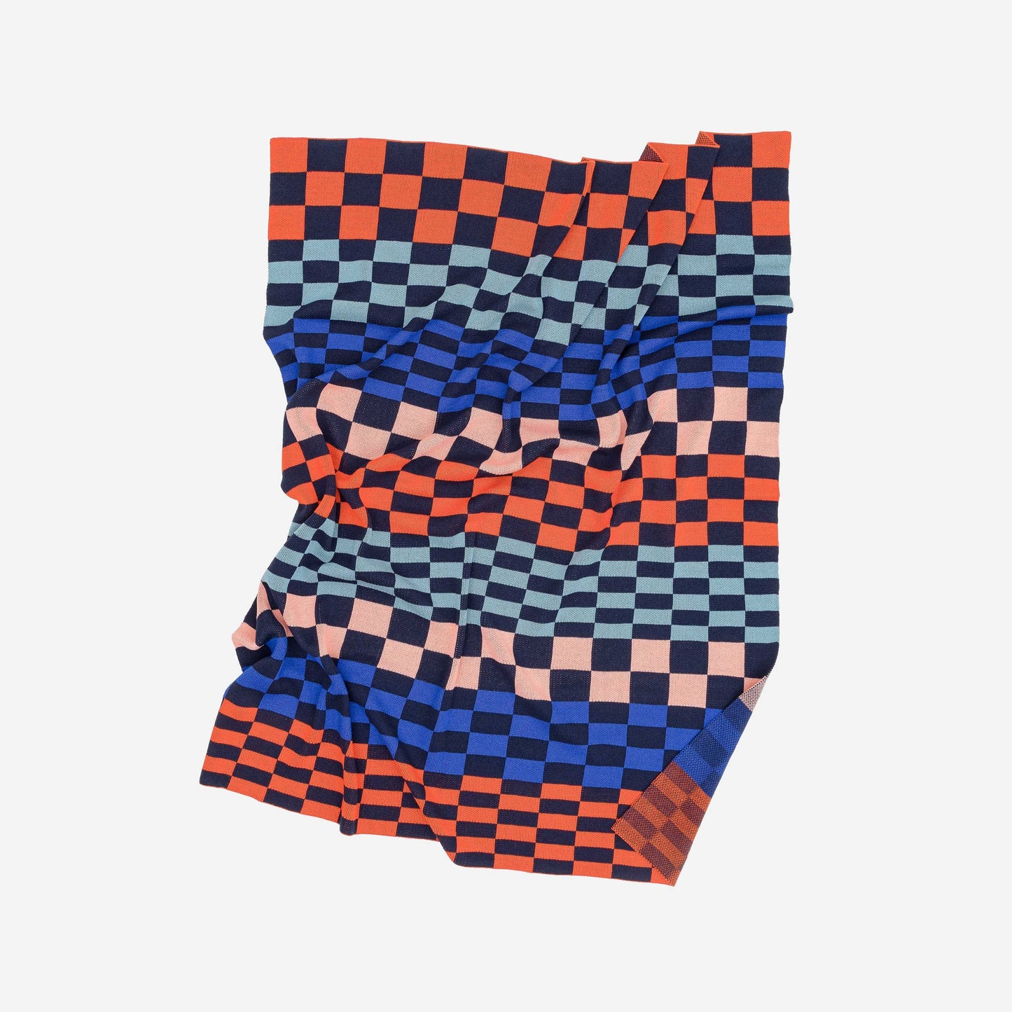 Mosaic Checkerboard Throw: Wine Red - PMA Store at the Portland Museum of Art, Maine