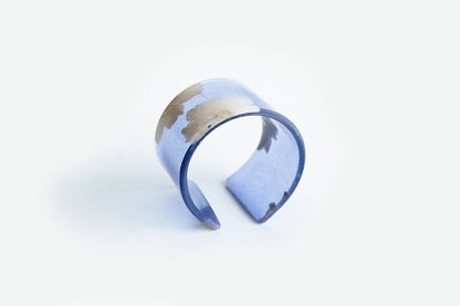 dconstruct - Ecoresin Cuff - Wide: Whisper Robin / M - PMA Store at the Portland Museum of Art, Maine