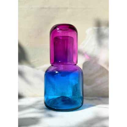  Rosazul Glass Carafe Bottle Set - For Bar or Nightstand - PMA Store at the Portland Museum of Art, Maine