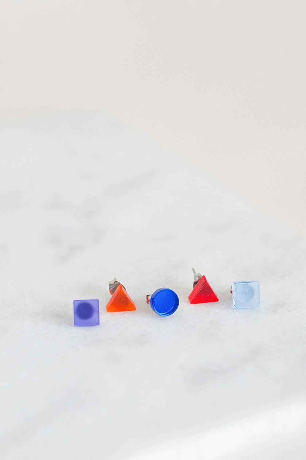 Pamela Coromoto - Basic - Mini Earrings Set (5) - Colorful Palette: Pink Palette - PMA Store at the Portland Museum of Art, Maine