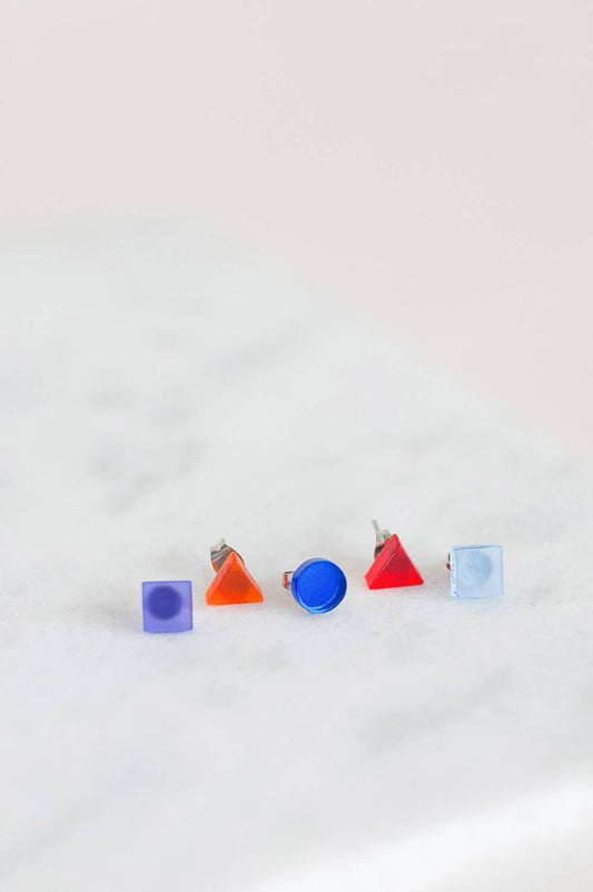 Pamela Coromoto - Basic - Mini Earrings Set (5) - Colorful Palette: Pink Palette - PMA Store at the Portland Museum of Art, Maine
