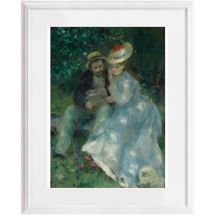 Pierre-Auguste Renoir Confidences (Secrets), circa 1874,  Renoir Premium Framed Print