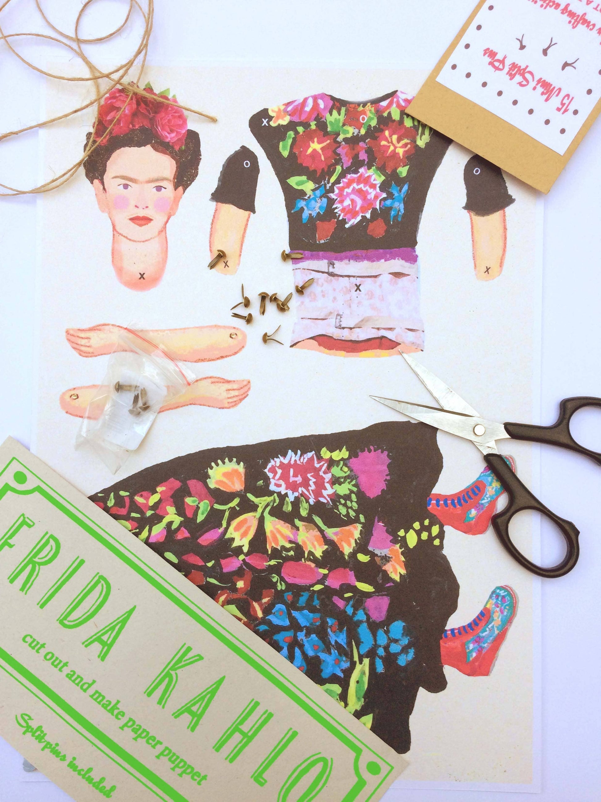 Frida Cut Out and Make Puppet - PMA Store at the Portland Museum of Art, Maine