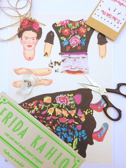 Frida Cut Out and Make Puppet - PMA Store at the Portland Museum of Art, Maine