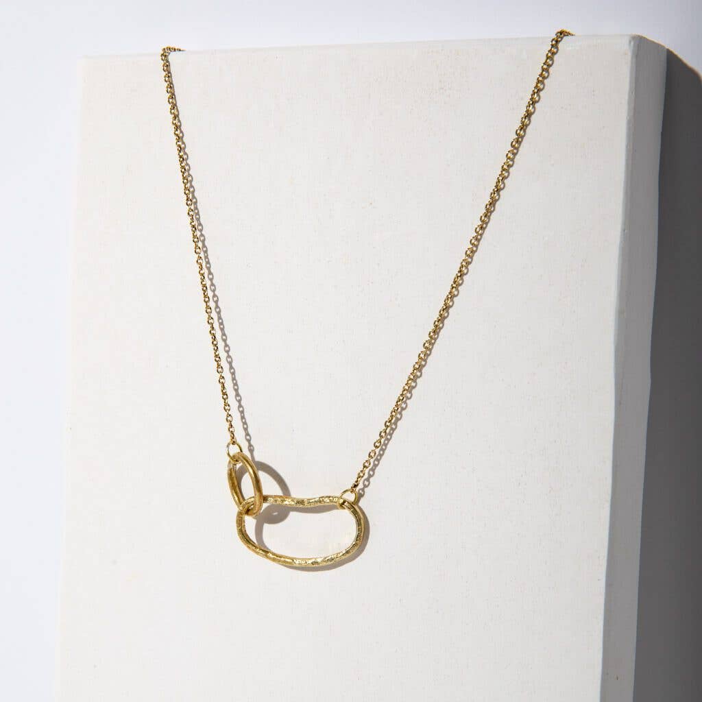 MULXIPLY - Pool Minimal Necklace | Brass - PMA Store at the Portland Museum of Art, Maine