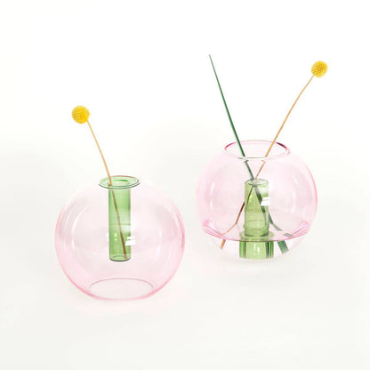 Block Design - Medium Bubble Glass Vase: Green and Blue - PMA Store at the Portland Museum of Art, Maine