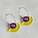 NEW Blok Earrings - Color: Yellow and Purple - PMA Store at the Portland Museum of Art, Maine
