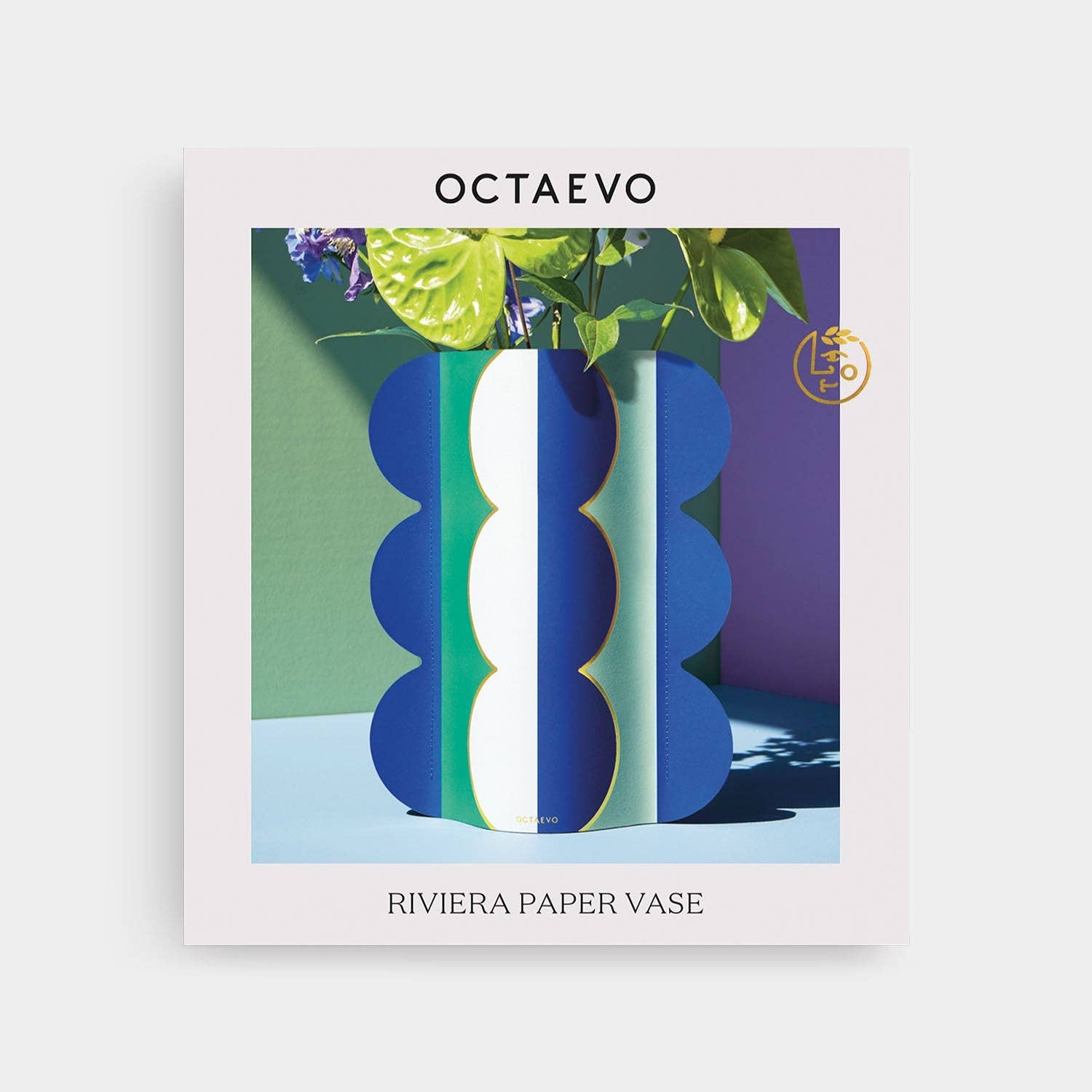 OCTAEVO Paper Vase Riviera Wave - PMA Store at the Portland Museum of Art, Maine