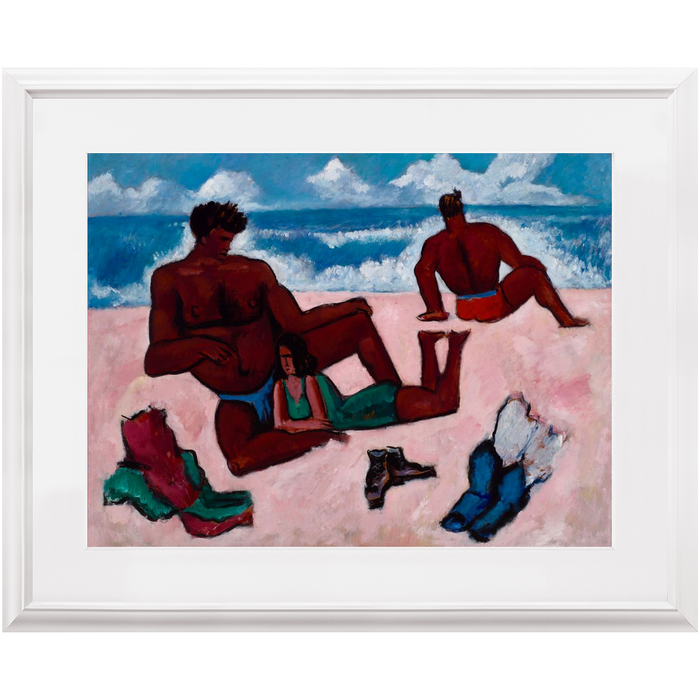 Marsden Hartley (United States, 1877 – 1943), On the Beach, 1940–1941, Premium Framed Print