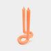 54 Celsius - Twist Candle Sticks by Lex Pott, 9.5" Tall, Orange - PMA Store at the Portland Museum of Art, Maine