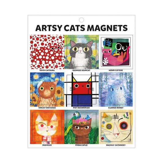 Chronicle Books - Artsy Cats Magnets - PMA Store at the Portland Museum of Art, Maine